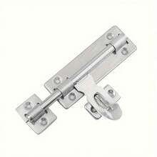 1pc 4"/6"/8" Throw Bolt Surface Mount Door Latch, Lockable Bathroom Door Wood Door Anti-Theft Double-Sided Throw Bolt