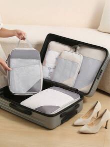 3/1 Waterproof Multifunctional Storage Bag, Suitcase Storage Bag, Cosmetic Storage Bag, Unisex Portable Storage Bag, Suitable For Business Trips, Travel, Vacations, Holidays, Parties, Weddings, Holiday Gifts, Lipstick, Skincare Products, Cosmetics, Clothes, Pants, Down Jackets.