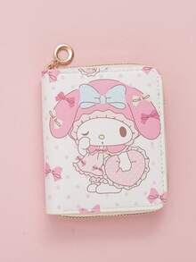 1pc Cute & Fashionable Wallet, Kuromi & My Melody Girl Design Wallet, Perfect Gift For Christmas, Thanksgiving, Birthday Or Valentine's Day Party - Multicolor - View 11