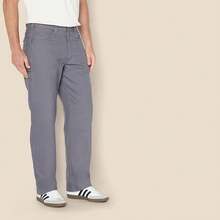 Mens Relaxed-Fit Carpenter Utility Pant With Pockets, Fashionable Workwear - Grey - View 3