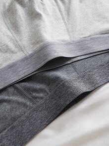 4pcs Boys' Casual Solid Color Elastic Waist Briefs, Comfortable Breathable Basic Style Shorts, Suitable For Teenagers And Students