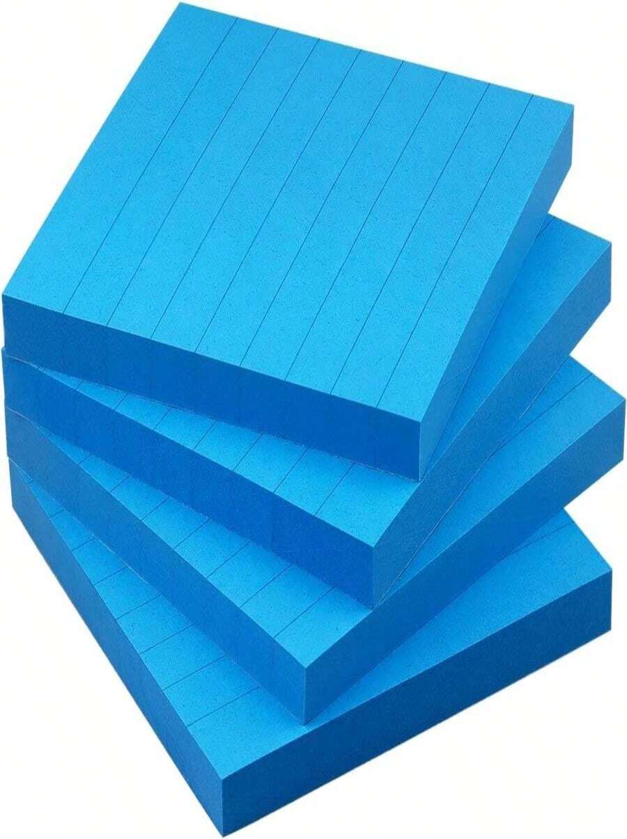 Lined Sticky Notes 3x3 Sticky Notes With Lines Self-Stick Notes Bright ...