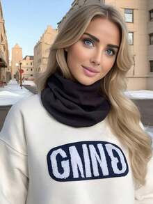 1 件秋冬保暖骑行防风颈套，加厚面罩带反光条，方便夜间骑行 - 彩色 - 查看 3