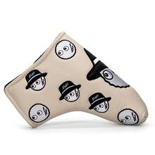 Many Styles Fashion Fisherman PU Leather Embroidered Logo Golf Club Mallet Head Cover Blade Putter Head Cover Magnetic Closure - Multicolor - View 3