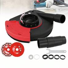 2x Diamantschleiftopf 125 Premium Estrich Beton + Absaughaube f. Winkelschleifer