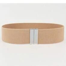 1 件女士弹性腰带，弹性宽腰带，适合连衣裙、衬衫、外套，带扣 - 黑色束腰带 GM001 万圣节夏季、秋季、万圣节