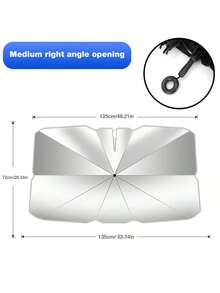 Easypie Selection 汽车遮阳挡风雨伞前挡遮阳伞可折叠夏季汽车座椅隔热车内用品 - 鈦銀 - 查看 12