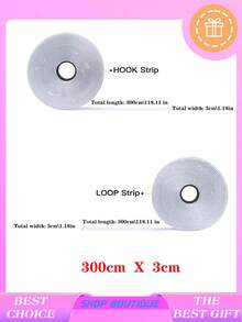 Double-Sided Hook And Loop Fastener Tapes With Adhesive Backing, Friction-Free, Suitable For Carpets, Window Screens, Hanging Decorations, Car Accessories, Sofa Cushions, Sockets, Tablecloths, Remote Controls And Various Other Items