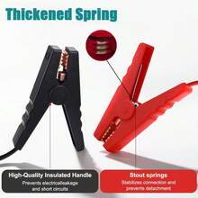 NVNOWU Upgraded 18V Makita Battery Jumper Cable Adapter | With Switch | 5.9FT/12AWG Wire | Emergency Start For Vehicles/Lawn Mowers With Power Tool Battery | Car Power Supply | Reinforced Clamps (Battery Not Included)