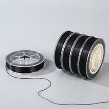 1pc Feather Hair Extension DIY Handmade Elastic Beaded String, Durable And Wear-Resistant Hair Accessory - Multicolor - View 7