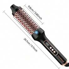 This 2-In-1 Thermal Brush Combines The Functions Of A Hair Dryer, Comb, And Styler In One. Featuring A 1.5-Inch Heated Round Brush Design, It Precisely Creates Bouncy Curls And Voluminous Root Lift, Letting You Achieve Salon-Worthy Blowout Styles Effortlessly At Home.Global Universal Dual Voltage, Suitable For All Hair Types.