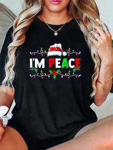 Camiseta de Navidad para hombres, mujeres y niños "I Teach The Smartest Cookies In The Batch Teacher" - 100% algodón, primavera/otoño, patrón de galleta divertida con copos de nieve - Blanco y Negro - Ver 1