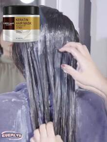 EverlyX Mascarilla Capilar Keratin Hair Mask 100g -Reestructura el folículo capilar y fortalece el cuero cabelludo - Solución contra la caída capilar -  Con queratina, colágeno y esencia de maca - Repara, nutre e hidrata el cabello seco o dañado, aportando suavidad y brillo - Tratamiento intensivo para uso frecuente - Disponible 1 ud - Pack ahorro 2 ud - Pack ahorro 3 ud - Envíos en 24h desde España