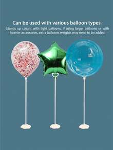 Bộ 5/10 chân đế bóng bay để bàn, trang trí tiệc sinh nhật cho bé, chân đế bóng bay, trang trí bàn bóng bay cho tiệc sinh nhật và trang trí đám cưới, đồ dùng tiệc tùng - Nhiều màu - Xem 5