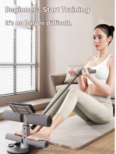 Powerful Suction Cup Sit-Up Assistant, Designed For Abdominal Muscle And Six-Pack Training, Home Fitness Equipment, Core Training Tool Sit-Up Assistant, Home Fixed Foot Pedal Assistant, Sports Fat Burning Shaping Equipment, Slimming Belly, Slouchy Weight Loss Artifact