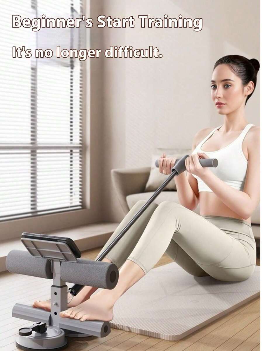 强力吸盘式仰卧起坐辅助器，专为腹肌和六块腹肌训练而设计，家用健身器材，核心训练仰卧起坐辅助器，家用固定式脚踏辅助器，运动燃脂塑形器材，瘦腹神器，告别驼背减肥神器