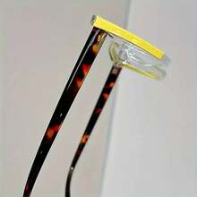 Fashionable Cat's Eye Reading Glasses, Unique Color Block Design| Elegant Retro Style| Women's Luxury Choice| Optional Equal Validity Is 1.0 To 4.0 - 黃色的 - 查看 5