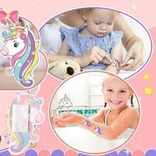 10/20/30 pezzi Cerotti a tema unicorno con 10 disegni, cerotti per ferite a tema cartone animato, preferiti dai bambini, cerotti protettivi colorati e divertenti a tema cartone animato, per graffi e cadute dei bambini, emostasi rapida, essenziali per uso domestico e all'aperto