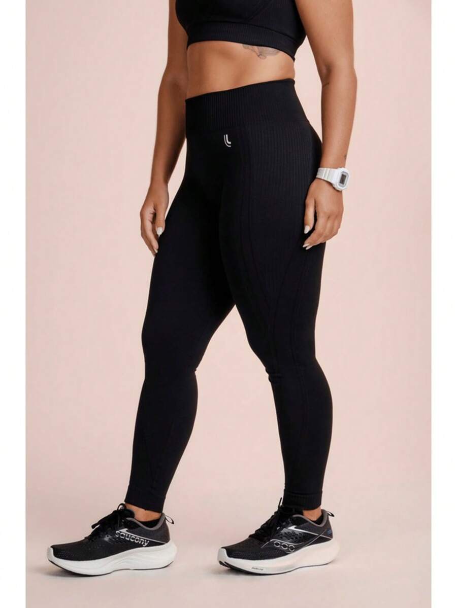 Lupo Max Women's Gym High Waist Training Original Leggings - 黑色的 - 查看 1
