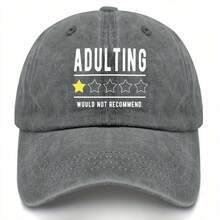 Next Day Made In Adultings Would Not Recommends Hat For Grandma - Gray - View 2