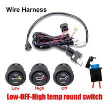 2 件 12V 碳纤维加热垫，高/低温控制开关，汽车座椅加热器套件，适用于 2 个座椅，冬季保暖 - 白色 - 查看 3