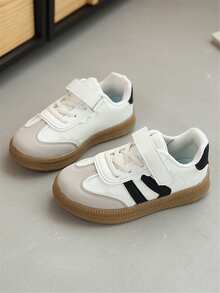 儿童运动鞋新款男童百搭防滑幼儿和小孩鞋运动鞋软底大童训练鞋 - 米色 - 查看 2