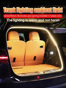 Easypie Selection 汽车后备箱氛围灯条柔性防水LED灯带内饰车内后备箱装饰灯车载高亮照明灯DIY灯隐藏安装自动感应尾门灯条