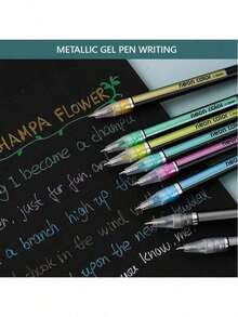 60/48 Pack Neon Color Gel Ink Rollerball Pens Set, 1.0mm Fine Point, Assorted Fluorescent Colors, Durable Plastic Material For Students And Journaling