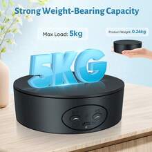 Rotating Display Stand, 360° Electric Rotating Platform,13cm Rotating Display Stand,Speed And Direction Adjustable Rotating Turntable For For Display Jewelry