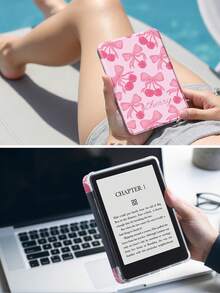 Ốp lưng Ebook họa tiết quả anh đào hồng tương thích với Kindle 6" thế hệ thứ 11 (phát hành năm 2024 và 2022) - Ốp lưng bảo vệ bằng TPU trong suốt siêu mỏng có chức năng tự động đánh thức/ngủ cho Kindle Paperwhite thế hệ thứ 12 năm 2024, có thể tùy chỉnh DIY - Dùng hàng ngày và làm quà tặng ngày lễ - Nhiều màu - Xem 8