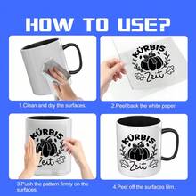 18PCS Autumn Theme - Autumn Proverbs, Pumpkin, Mushroom Pattern DTF Transfer Paper, Scratch-Resistant, Self-Adhesive DIY CraftS Stickers, Suitable For Laptops, Water Bottles, Etc. Easy To Apply - Multicolor - View 6