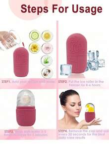 3 pièces Rouleau de glace pour le visage - Ensemble de rouleaux de soin de la peau glacés, outil de massage du visage, rouleau de glace en silicone, rouleau de glace, quartz rose avec masseur roulant et plaque de grattage Gua, pour soulager les gonflements du visage et des yeux, pour le contour du visage et améliorer les soins de la peau et l'éclat, pour les yeux, le cou et le visage, moule à rouleau facial glacé - Outil de soin de la peau. Produits de massage à la glace d'été, fournitures de bureau, fournitures scolaires, articles de voyage essentiels.