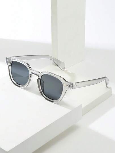 1pc Unisex Retro Round Frame High Quality Personalized Minimalist Fashion Decorative Glasses