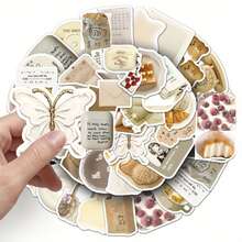 50PCS Oat Latte Ins Style Fun Cartoon Stickers Graffiti Vinyl Decoration Luggage Guitar Car Skateboard Notepad