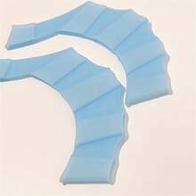 1pc Silicone Mesh Finger Gloves For Enhanced Swimming Speed & Strength - Ideal Training Gear, Pair Of Hand Fins, Fit, Lightweight & Durable Swim Equipment, Speed Enhancement Gloves | Webbed Hand Design | Silicone Swim Gloves Adult Swimming Paddle Palm Children Frog Handwebs, Swimming Gear - 淺藍色 - 查看 8