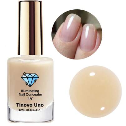Tinovo Uno 12ML Nail Strengthener, Natural Dry Formula, No Lamp Needed, Enhances Shine, Daily Nail Care, Stronger Healthier Nails