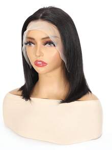 Eulisi 13x4蕾丝前假发，180%密度，无胶高密度透明蕾丝前假发，真人发丝预先拔毛，带婴儿绒毛，自然发际线（8-14英寸），蜜金色 P427#，姜橙色 350#，棕色 4#，酒红色 99J#，1B#，自然黑色 - 自然色&黑色系 - 查看 17