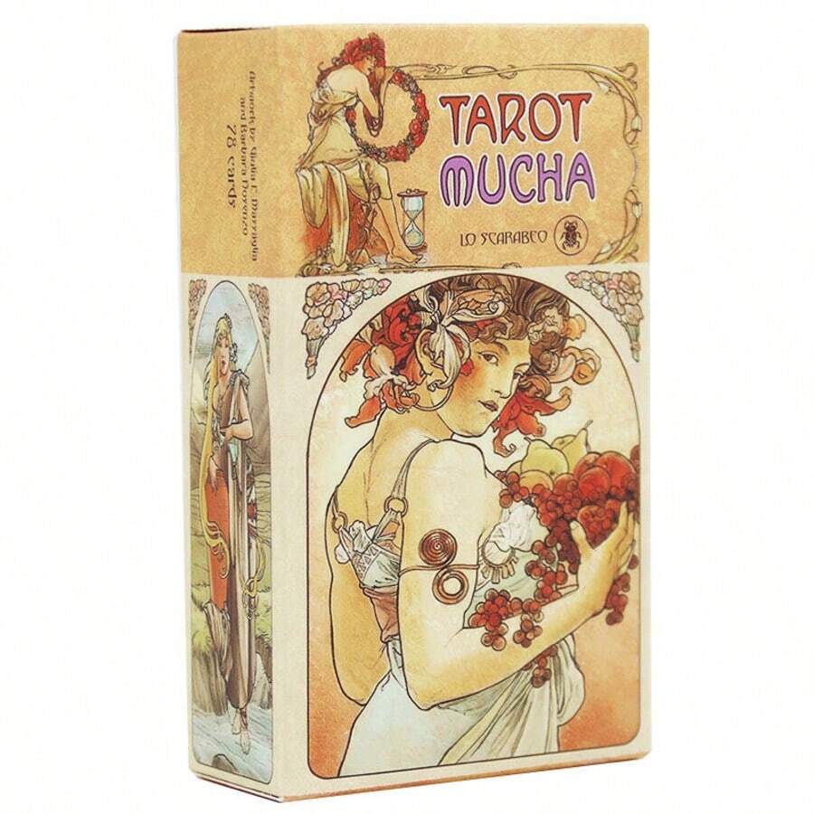 塔罗牌穆夏卡，78 张英文版幻象占卜版卡组 Borad Games - 彩色 - 查看 1