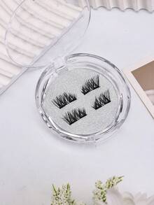 1 对磁性睫毛，采用浓密的十字交叉设计，佩戴方便，附赠礼盒装，睫毛，睫毛，假睫毛 - 黑色 - 查看 9