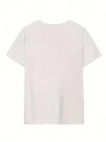 Women's Graphic Print T-Shirt - Short Sleeve Crew Neck Casual Top with Peace Symbols &amp; Inspirational Quote, Lightweight Summer &amp; Spring Tee, Machine Washable, Nontransparent Fabric