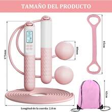 Cuerda para Saltar, Contador de Velocidad Digital para Cuerda para Saltar, Contador de Cuerda para Ejercicio con Función de Cuenta Regresiva de 1 Minuto. - 1 - Ver 7