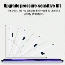 1pc Universal Capacitive Touch Pen, Aluminum Alloy Stylus Pen With Tilt Function, Anti-Palm Rejection, Magnetic, Compatible With Apple/Android Tablets, Includes Replacement Nibs, Compatible With IPhone 17/16/15/14/13/12/11, Compatible With IPad Series