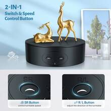 Rotating Display Stand, 360° Electric Rotating Platform,13cm Rotating Display Stand,Speed And Direction Adjustable Rotating Turntable For For Display Jewelry