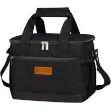 "Floral Print Insulated Lunch Bag - 600D Oxford Waterproof Thermal Cooler For Office, School And Picnics, Leakproof Portable Bag With Shoulder Strap, Multi-Color, Good Heat Preservation" - Multicolor - View 10