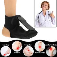 Plantar Fasciitis Night Splint Sock Plantar Fasciitis Brace With Arch Support Women Men Tension Relief, Achilles Tendonitis Foot Drop Heel Spur Pain Relief Black Medium