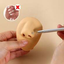 14G 16G 18G 20G Stainless Steel Flat Bottom Earring Piercing Tool, Threadless Insertion Needle, Suitable For Piercing Ears, Nose, Lips And Other Parts