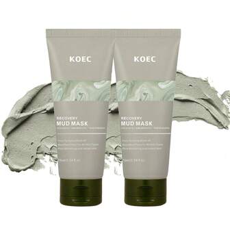 2PCS Recovery Mud Mask - Clay Mask - Body Mud Hydrating & Deep Pore Tightening Face & Body Mask, Natural Purifying Clay - Korean Wash Off Body Facial Mud Mask