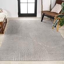 1pc Retro Curve Minimalist Geometric Area Rugs For Living Room, Floor Carpet For Bedroom, Carpets Home Decor Rugs, Homestay Hotel, Non-Slip Machine Washable Carpet, Home Decor Room Decor - Kiểu 1 - Xem 1