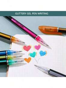 60/48 Pack Neon Color Gel Ink Rollerball Pens Set, 1.0mm Fine Point, Assorted Fluorescent Colors, Durable Plastic Material For Students And Journaling