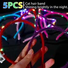 145pcs Glow In The Dark Party Supplies - LED Finger Lights, Foam Glow Sticks, Bunny Ear Hair Band Holder, Glow Sticks Bracelets, Glow Sticks & Tube Glasses For New Year's, Birthday, Wedding, Christmas, Halloween & Concert Light Up Parties Decoration, Halloween Party Props - Nhiều màu - Xem 4